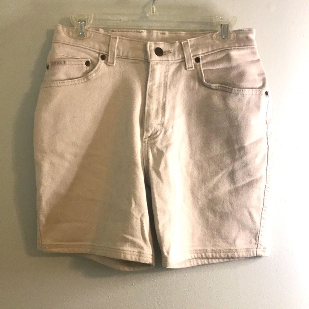 Lee denim shorts in khaki color. Sz 12p